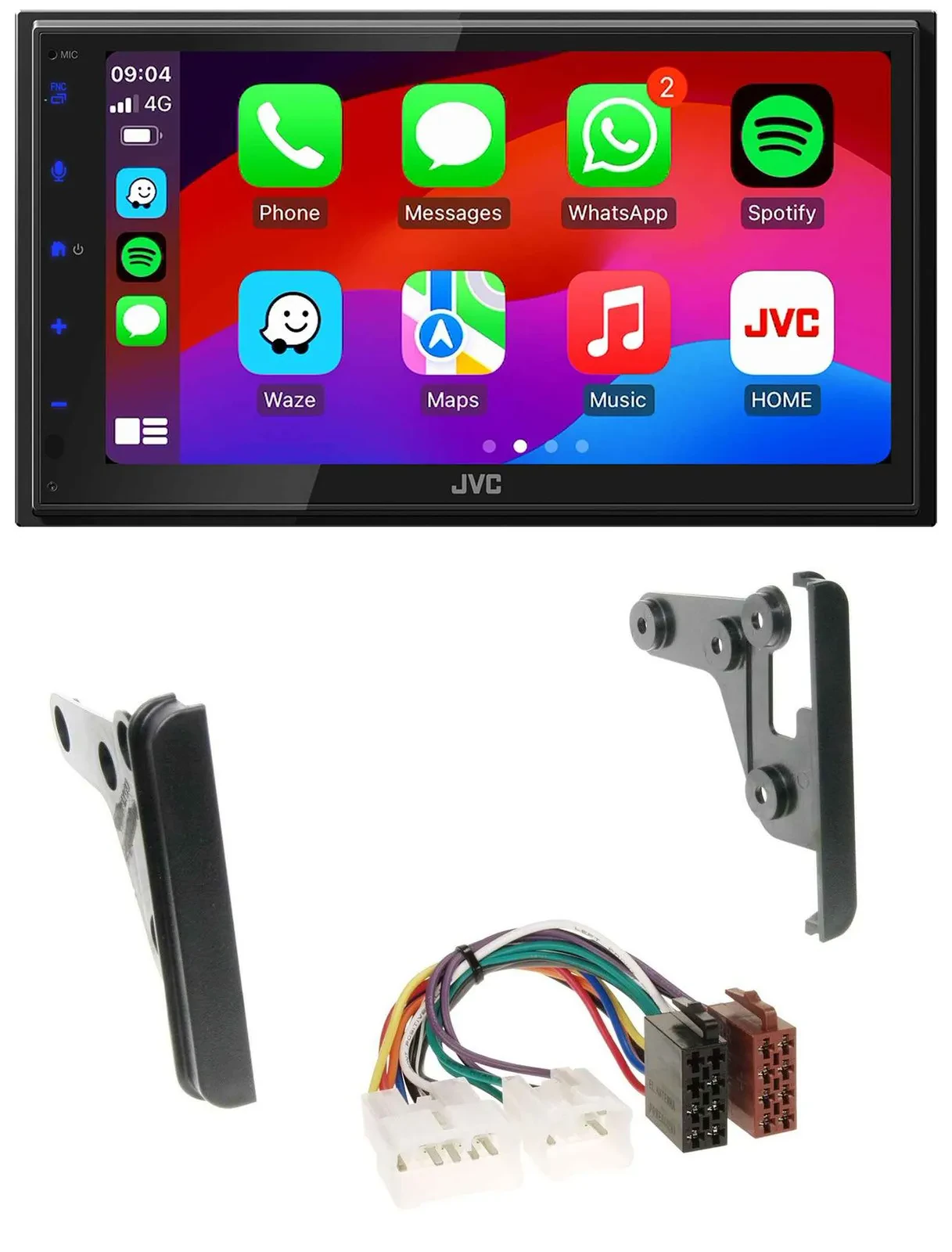 JVC Bluetooth USB MP3 2DIN DAB Autoradio für Toyota 4Runner 03-09 Echo 00-05