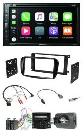 Pioneer DVD 2DIN Lenkrad DAB Bluetooth USB Autoradio für Ford Mondeo S-Max glänz