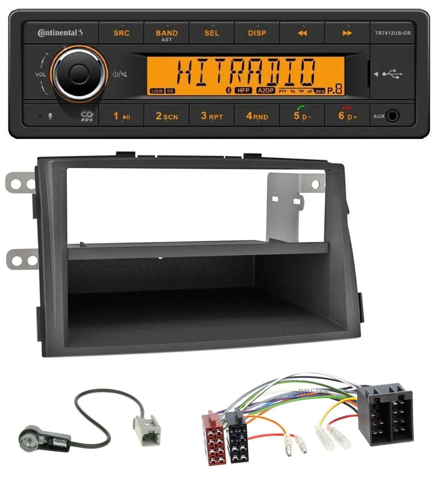 Continental MP3 Bluetooth AUX USB Autoradio für Kia Sorento II (XM, 2009-2012)
