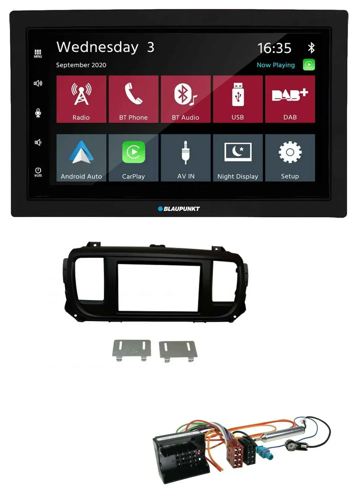 Blaupunkt DAB Bluetooth USB MP3 2DIN Autoradio für Citroen Jumpy Dispatch Spacet