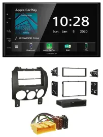 Kenwood Bluetooth MP3 DAB USB 2DIN Autoradio für Mazda 2 (ab 2007)