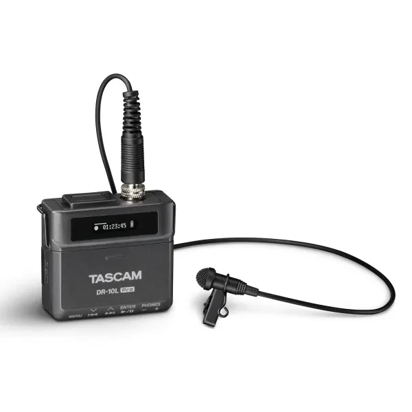 Рекордер Tascam DR-10L с петличным микрофоном