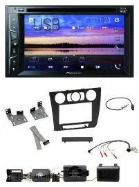 Pioneer Bluetooth 2DIN USB DVD DAB Lenkrad Autoradio für BMW 1er PDC man. Klima