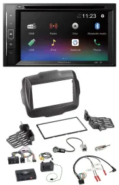 Автомагнитола для Jeep Renegade Pioneer 2DIN Bluetooth DAB DVD USB