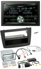 Pioneer Bluetooth Lenkrad DAB 2DIN USB CD Autoradio für Alfa Romeo Mito 14-18 In