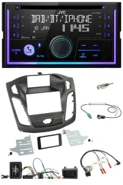 JVC Lenkrad USB 2DIN DAB Bluetooth CD Autoradio für Ford Focus 2011-2014
