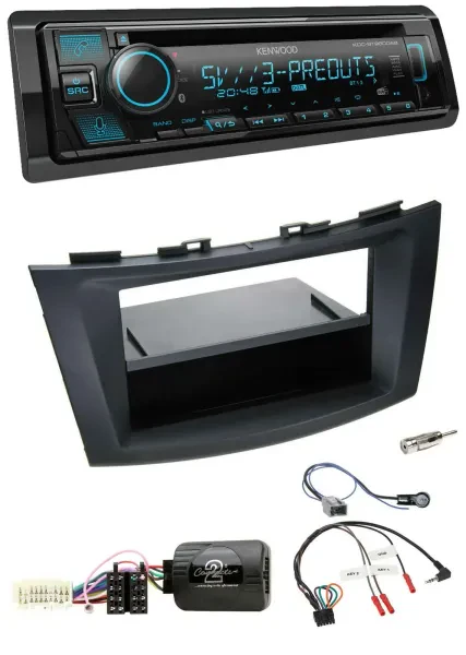 Kenwood Bluetooth USB CD Lenkrad DAB Autoradio für Suzuki Swift Sport ab 2011 sc