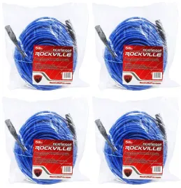 Микрофонный кабель Rockville RCXFM100P-BL Blue 30.5 м (4 штуки)