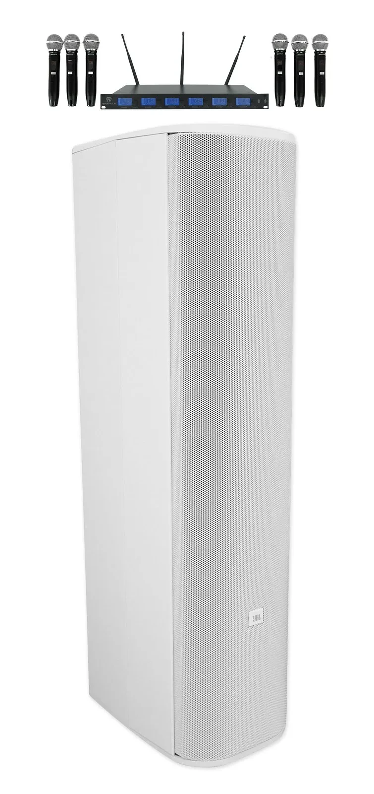 JBL CBT 70JE-1-WH White 500w Extension For CBT 70J-1 Line Array Speaker+(6) Mics