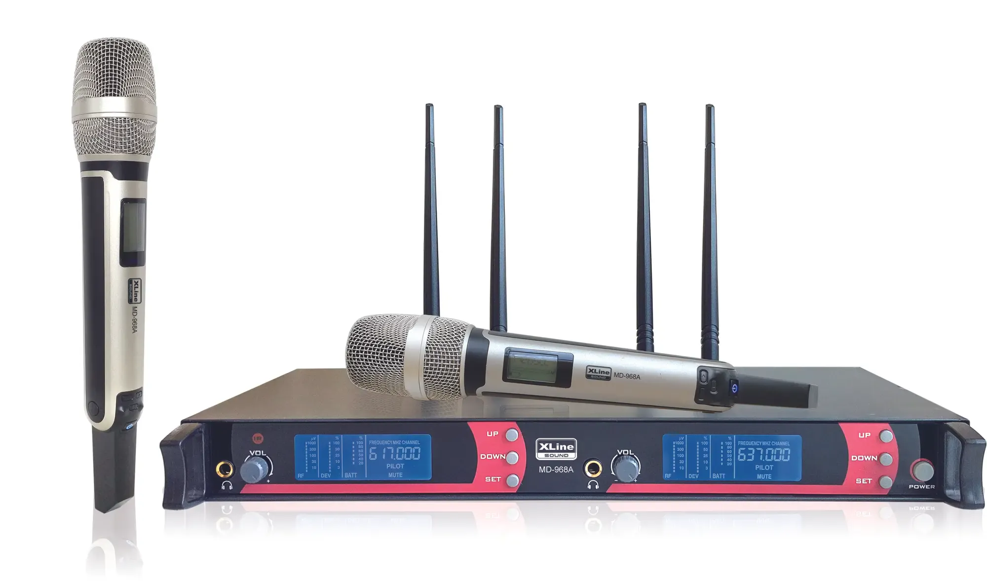 Аналоговая радиосистема с ручными микрофонами Xline MD-968A