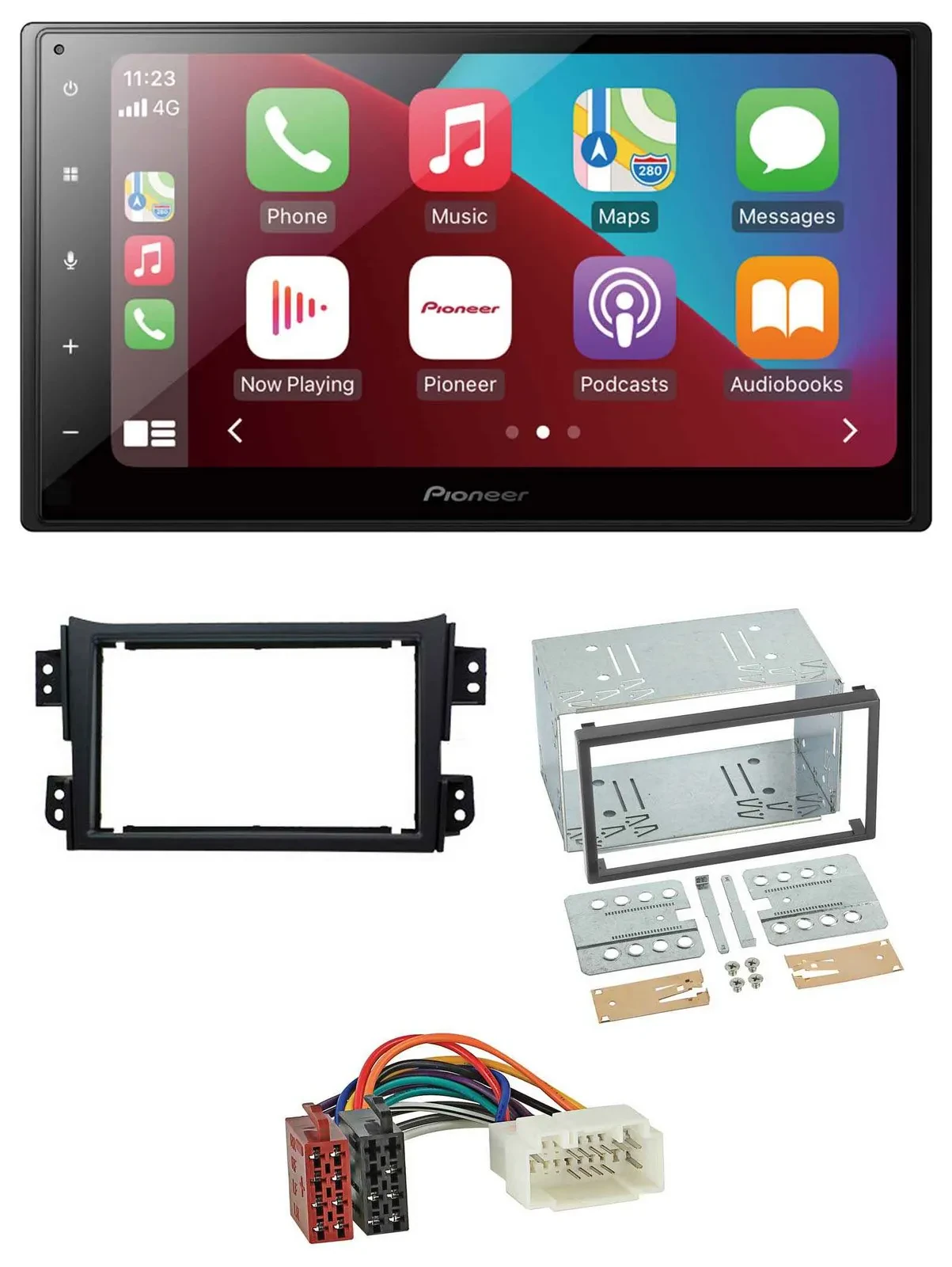 Pioneer USB MP3 DAB 2DIN Bluetooth Autoradio für Opel Agila B Suzuki Splash 2008