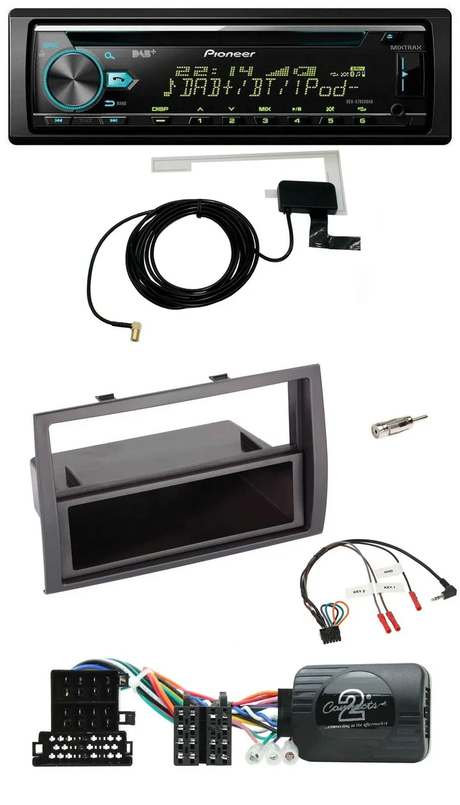 Автомагнитола Pioneer CD/USB/DAB, MP3 для Citroen Jumper 2008–2011