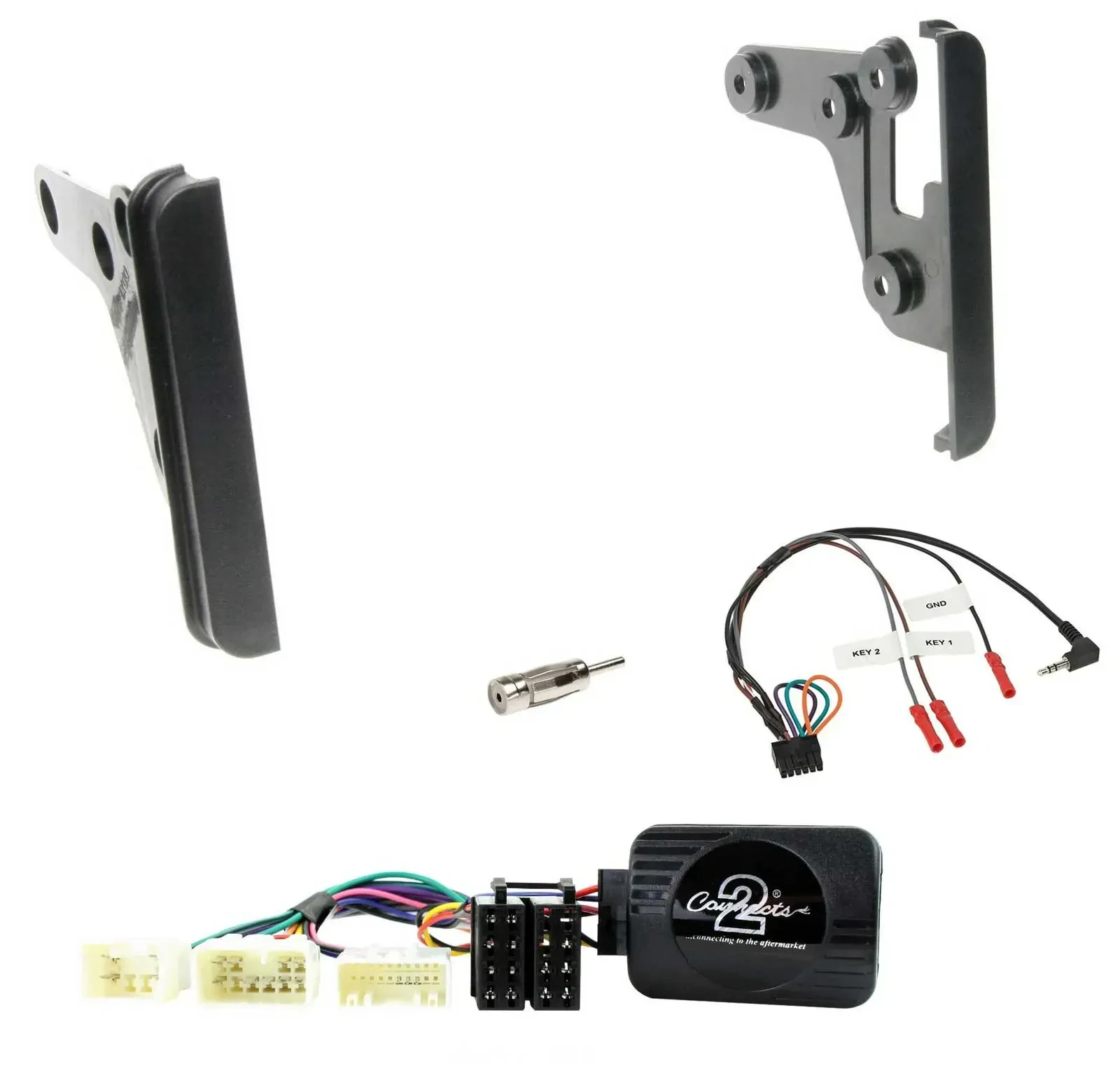 Radioset Lenkradadapter Doppel DIN Autoradio für Toyota Yaris 2007-2010
