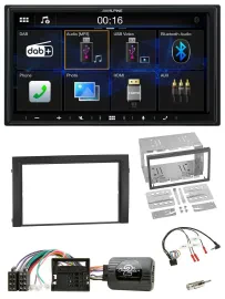Alpine Bluetooth 2DIN Lenkrad DAB USB Autoradio für Skoda Fabia 6Y 2004-2007 Qua