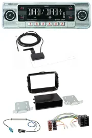 Dietz Bluetooth USB MP3 DAB Autoradio für Alfa Giulietta ab 2013 ISO piano-schwa