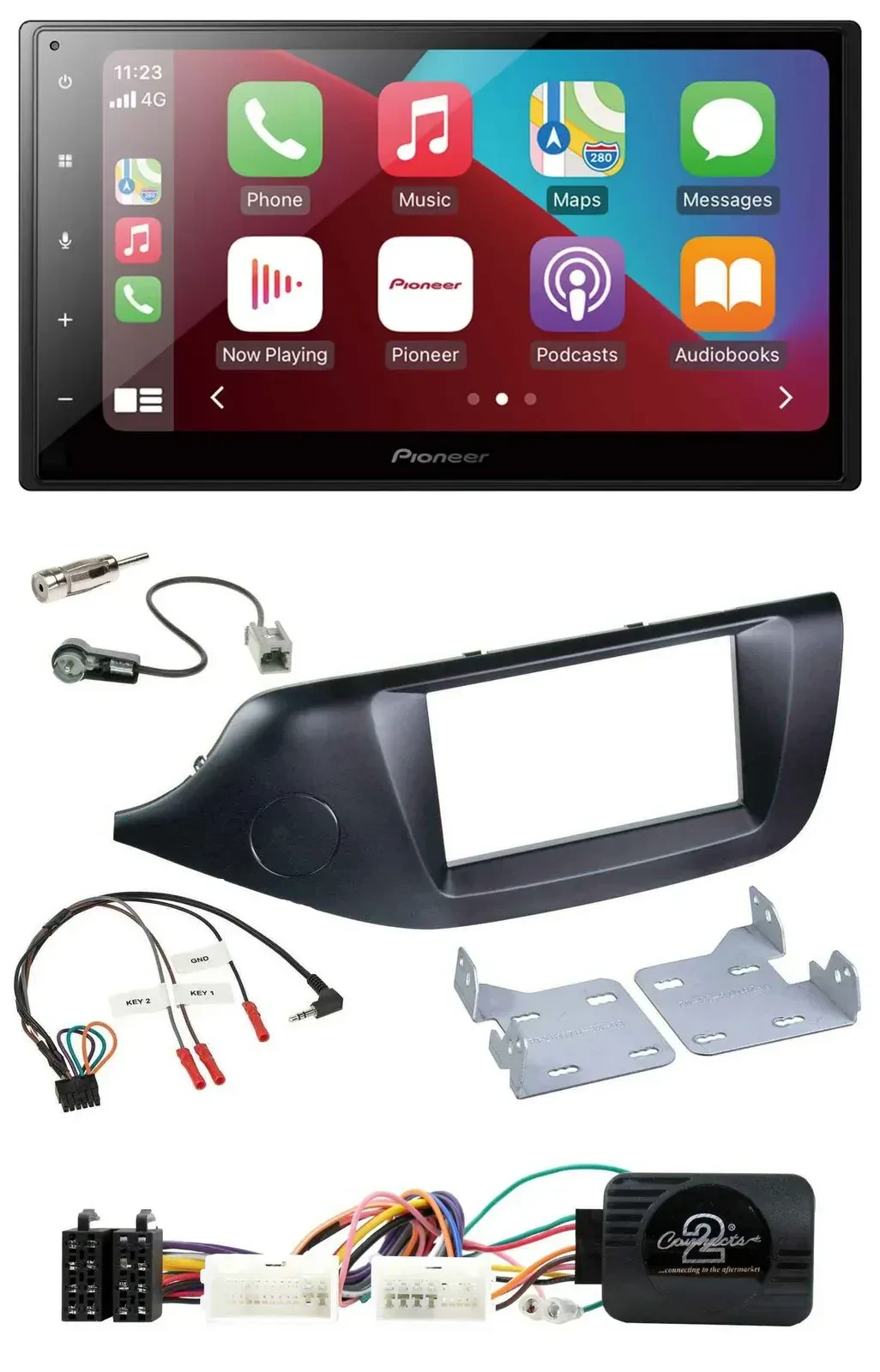 Автомагнитола для Kia Ceed (с 2012) Pioneer 2DIN DAB Bluetooth USB черная