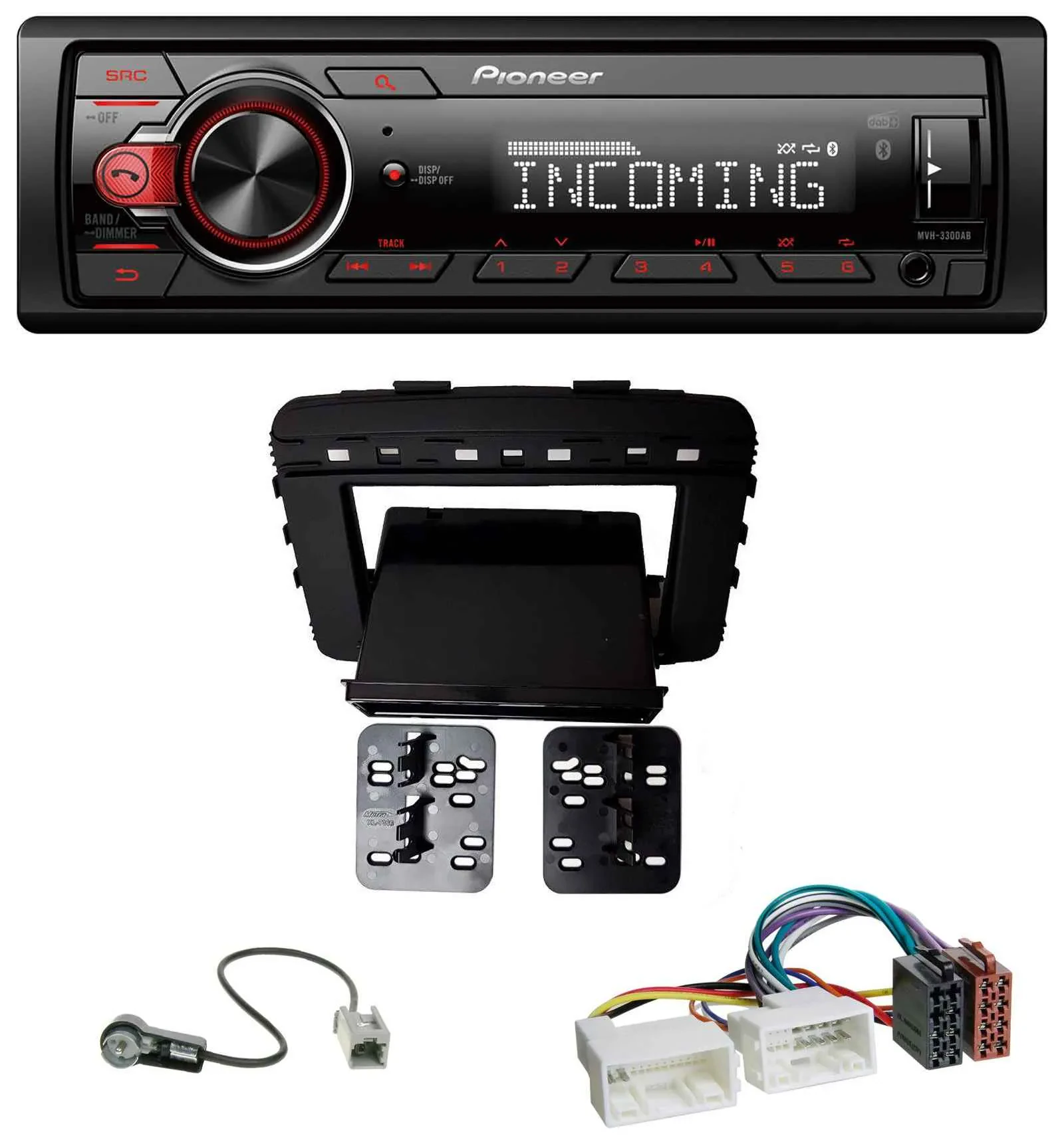 Pioneer Bluetooth USB DAB MP3 Autoradio für Kia Sorento (UM, ab 03/2015)