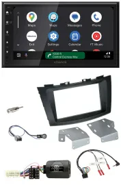 Kenwood DAB Bluetooth USB Lenkrad 2DIN Autoradio für Suzuki Swift ab 2011