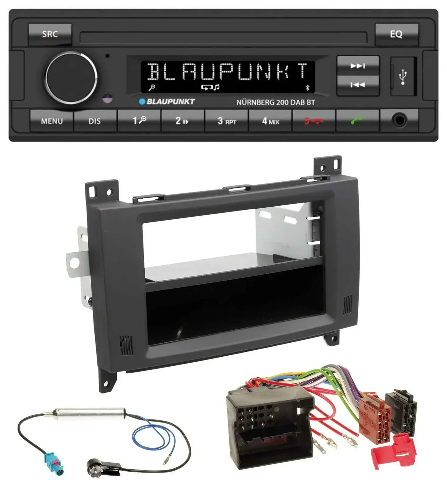 Blaupunkt USB DAB MP3 Bluetooth Autoradio für Mercedes Vito Viano 06-14 Rubberto