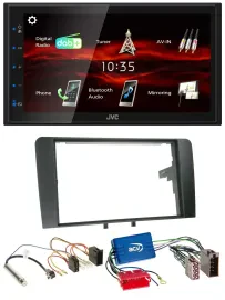 JVC USB Bluetooth MP3 DAB 2DIN Autoradio für Audi A3 8P 03-06 Aktivsystem ISO
