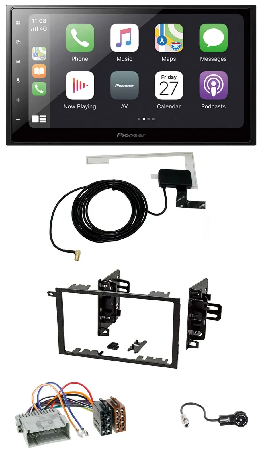 Pioneer USB MP3 2DIN Bluetooth DAB Autoradio für Chevrolet Avalanche Blazer Cava