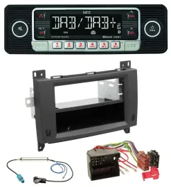 Dietz USB DAB MP3 Bluetooth Autoradio für Mercedes Vito Viano 06-14 Rubbertouch