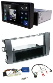 Pioneer DAB Lenkrad Bluetooth USB Autoradio für Toyota Auris 2011-2012 anthrazit