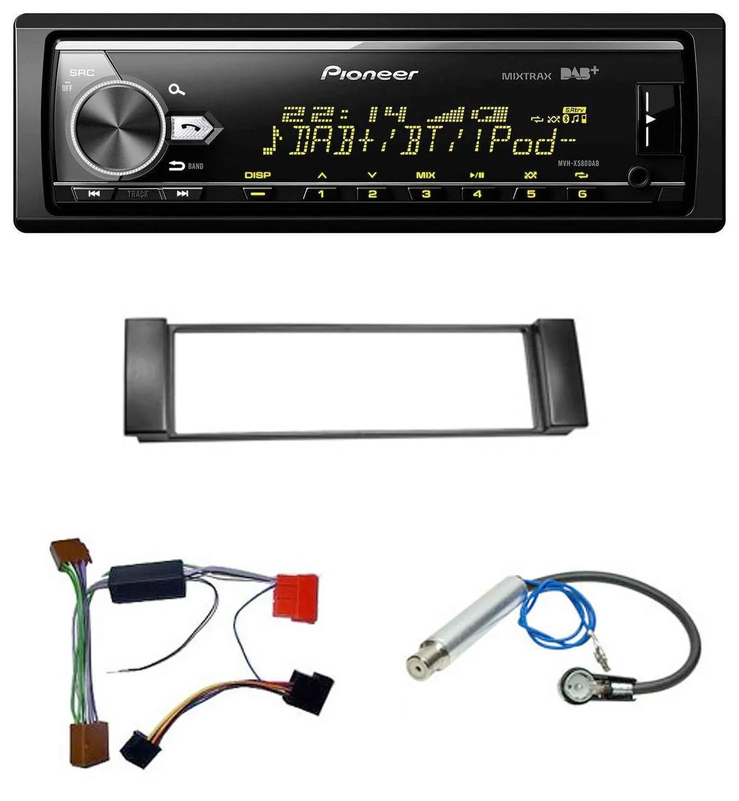 Pioneer Bluetooth USB DAB MP3 Autoradio für Audi A3 8L 00-03 A6 C5 00-04 Aktivsy
