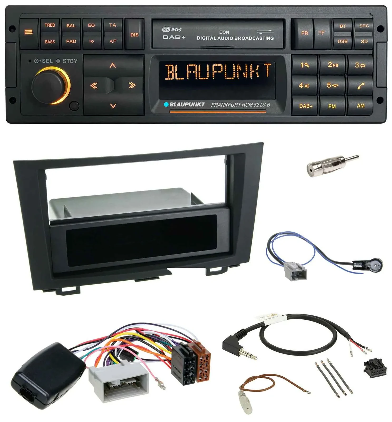 Blaupunkt USB DAB SD Lenkrad Bluetooth Autoradio für Honda CRV (2006-2012)