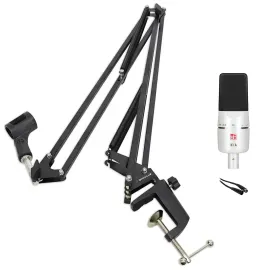 Se Electronics X1 A 25th Anniversary White Recording Microphone+Boom Arm+Cable