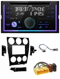 JVC MP3 USB 2DIN DAB Bluetooth CD Autoradio für Mazda 6 (2006-2008)