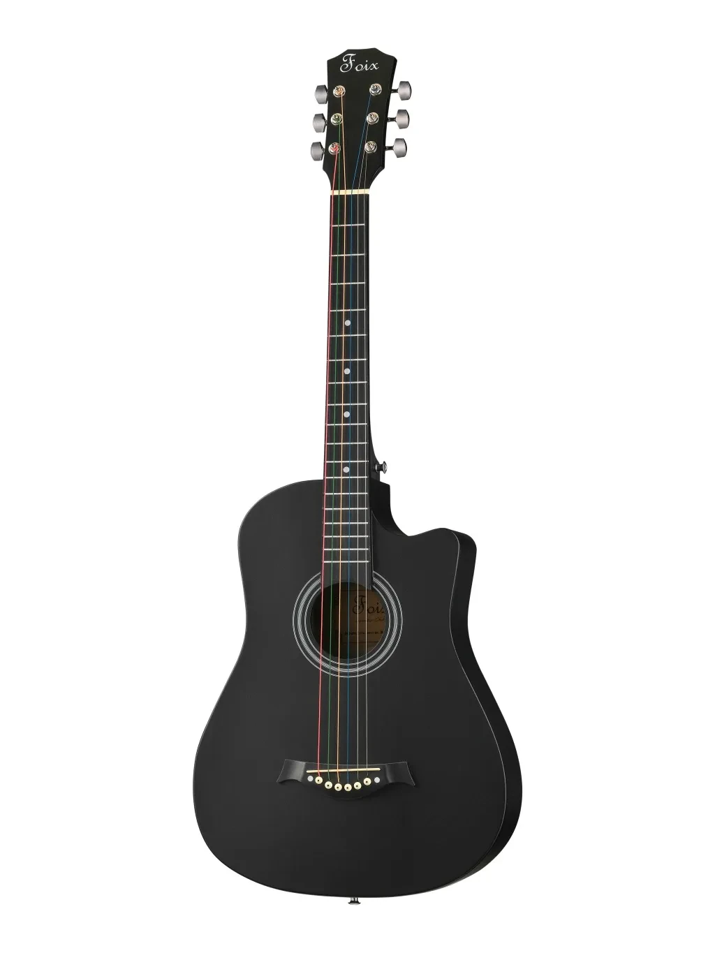 Акустическая гитара Foix FFG-3861C-BK с вырезом, черная
