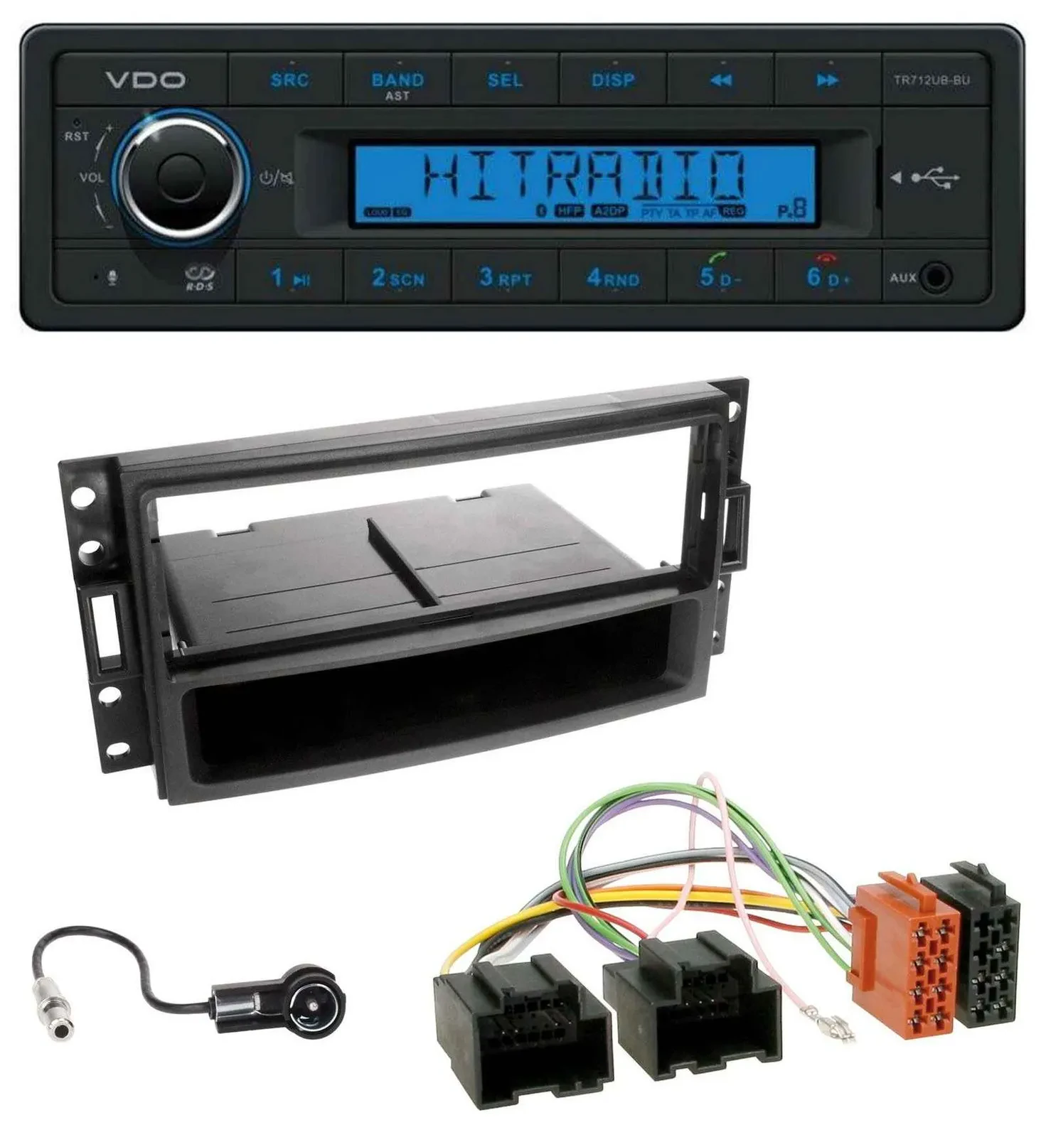 Автомагнитола VDO Bluetooth USB AUX MP3 для Chevrolet Corvette, Uplander 2005–2013