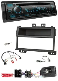 Kenwood Bluetooth USB CD Lenkrad DAB Autoradio für Hyundai i20 ISO 2009-11 schwa