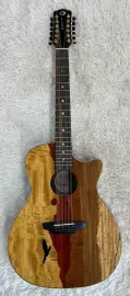 Luna Guitars Luna Vista Eagle 12 String  Tropical Wood Acoustic Electric Guitar w/Hard Case