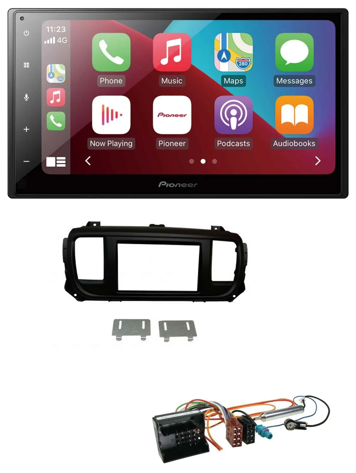 Автомагнитола Pioneer 2DIN, USB, MP3, DAB, Bluetooth для Citroen Jumpy/Dispatch/Spacetou