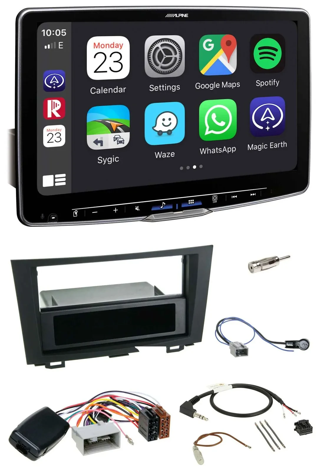 Alpine Lenkrad USB Bluetooth DAB Autoradio für Honda CRV (2006-2012)