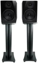 (2) Rockville APM6B 6.5" USB Studio Monitor Speakers+28" Black Premium Stands