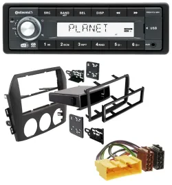Continental MP3 AUX USB DAB 1DIN Autoradio für Mazda MX-5 (2005-2008)
