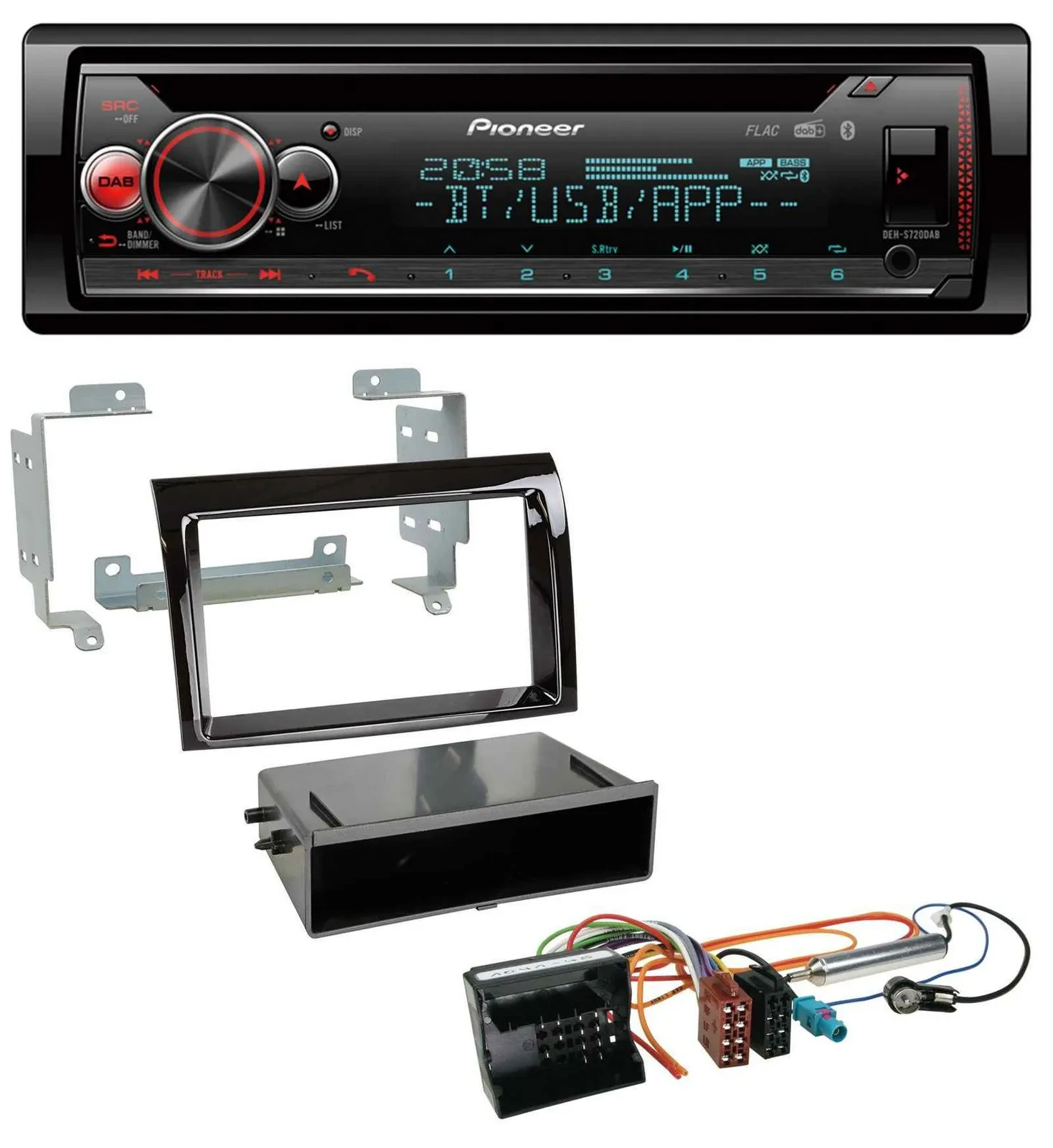 Автомагнитола Pioneer для Citroen Jumper (2006–2011) DAB, CD, Bluetooth, USB, Quadlock