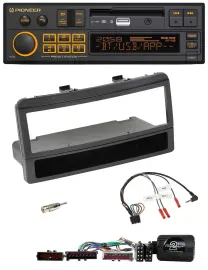 Pioneer DAB Lenkrad USB Bluetooth Autoradio für Ford Mondeo 00-02 schwarz Ablage