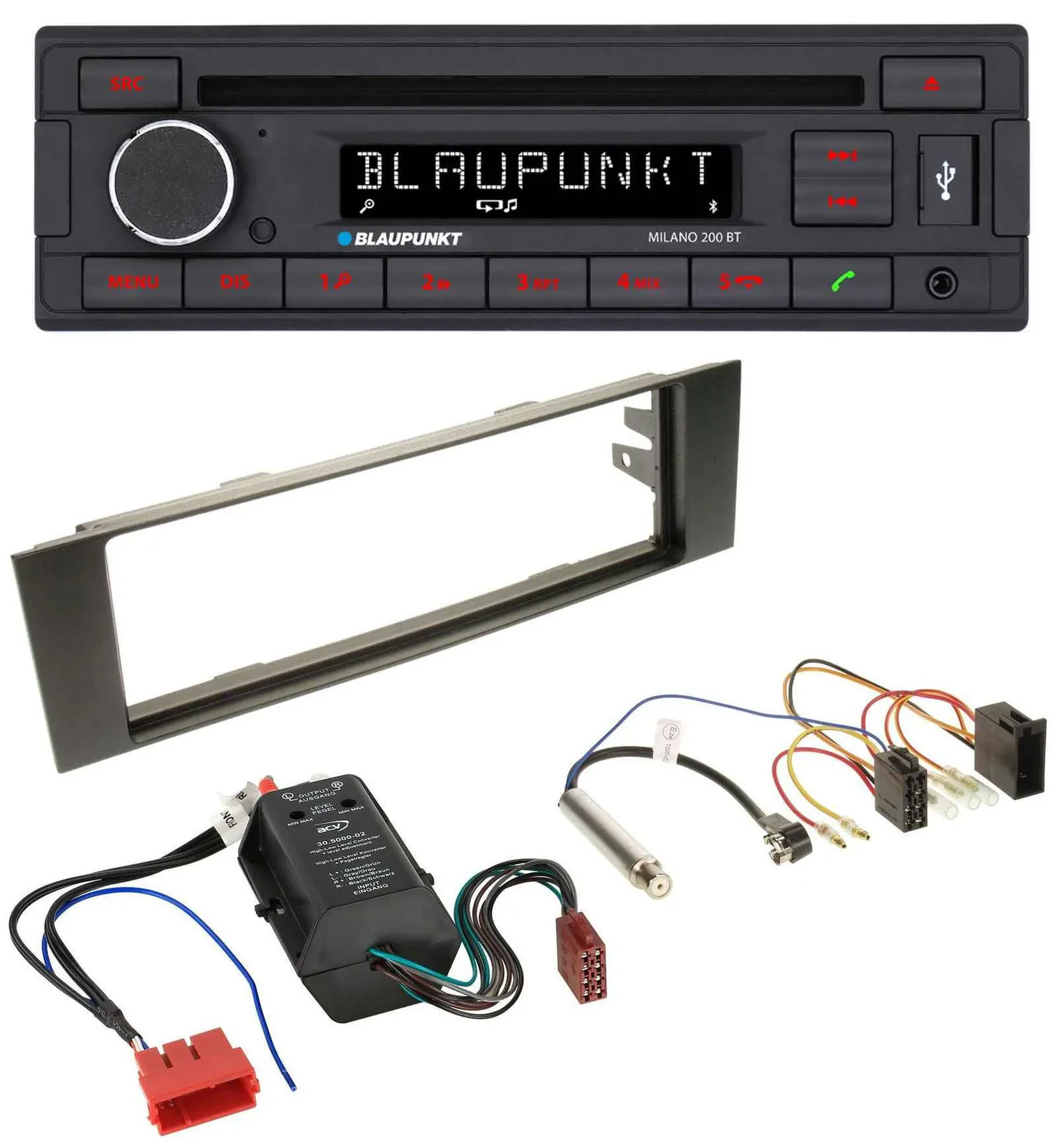 Blaupunkt MP3 USB CD Bluetooth AUX Autoradio für Audi A3 8P 03-06 Bose Aktivsyst