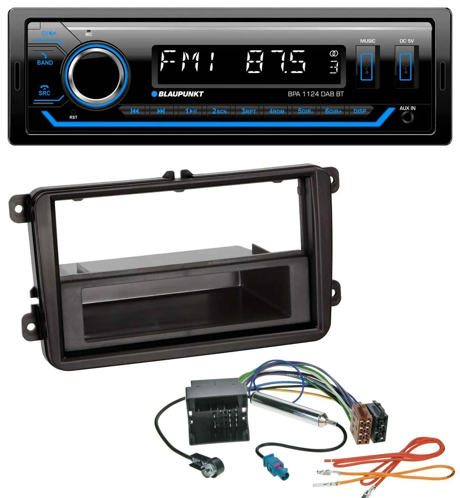Blaupunkt Bluetooth USB DAB MP3 Autoradio für VW Transporter T5 T6 Caravelle Mul