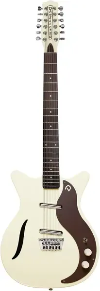 Электрогитара полуакустическая Danelectro Vintage 12-String Vintage White