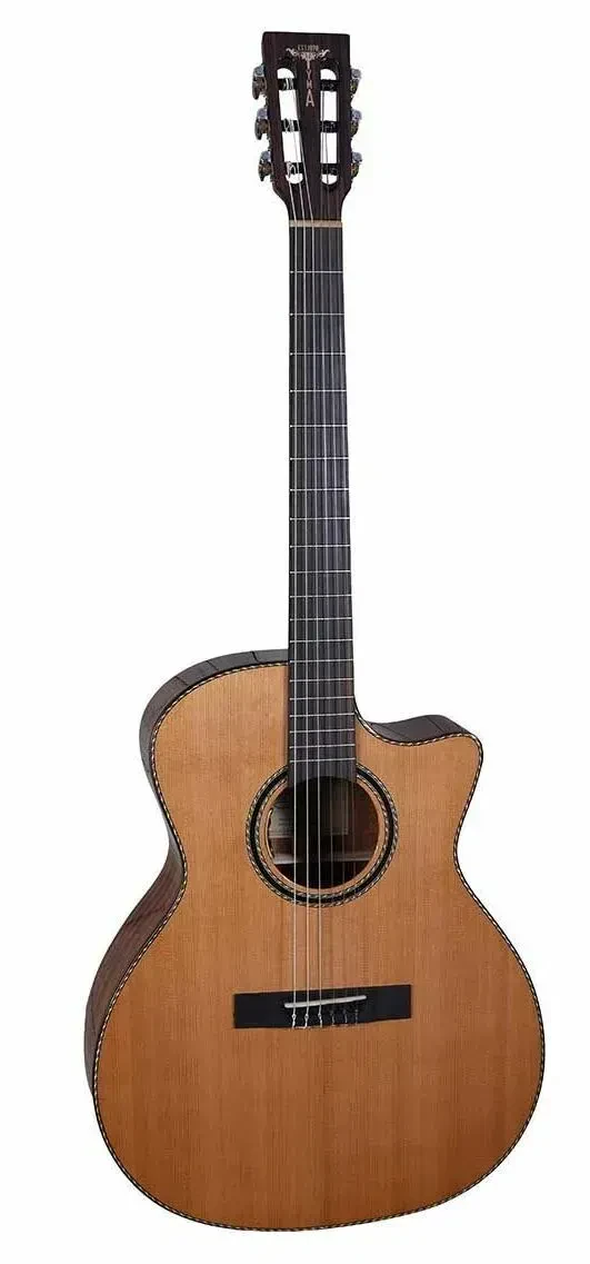 Классическая гитара с подключением Tyma Guitars G-15E Grand Auditorium Cutaway Natural с чехлом