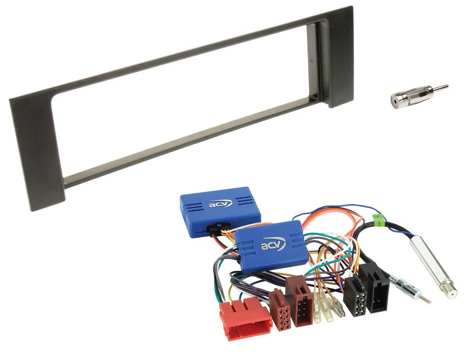 Установочный комплект для автомагнитолы Caraudio24 CAN-Bus DIN, для Audi A4 (2000–2009), ISO, полуактивная система, черный