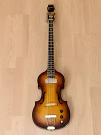 Бас-гитара полуакустическая Aria Custom Shop VB-01 Short Scale Semi-Hollow Violin Bass H Sunburst w/gigbag Japan 1990s