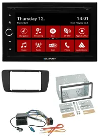 Blaupunkt MP3 DVD Bluetooth DAB 2DIN USB Autoradio für Seat Ibiza ab 08 nitschwa