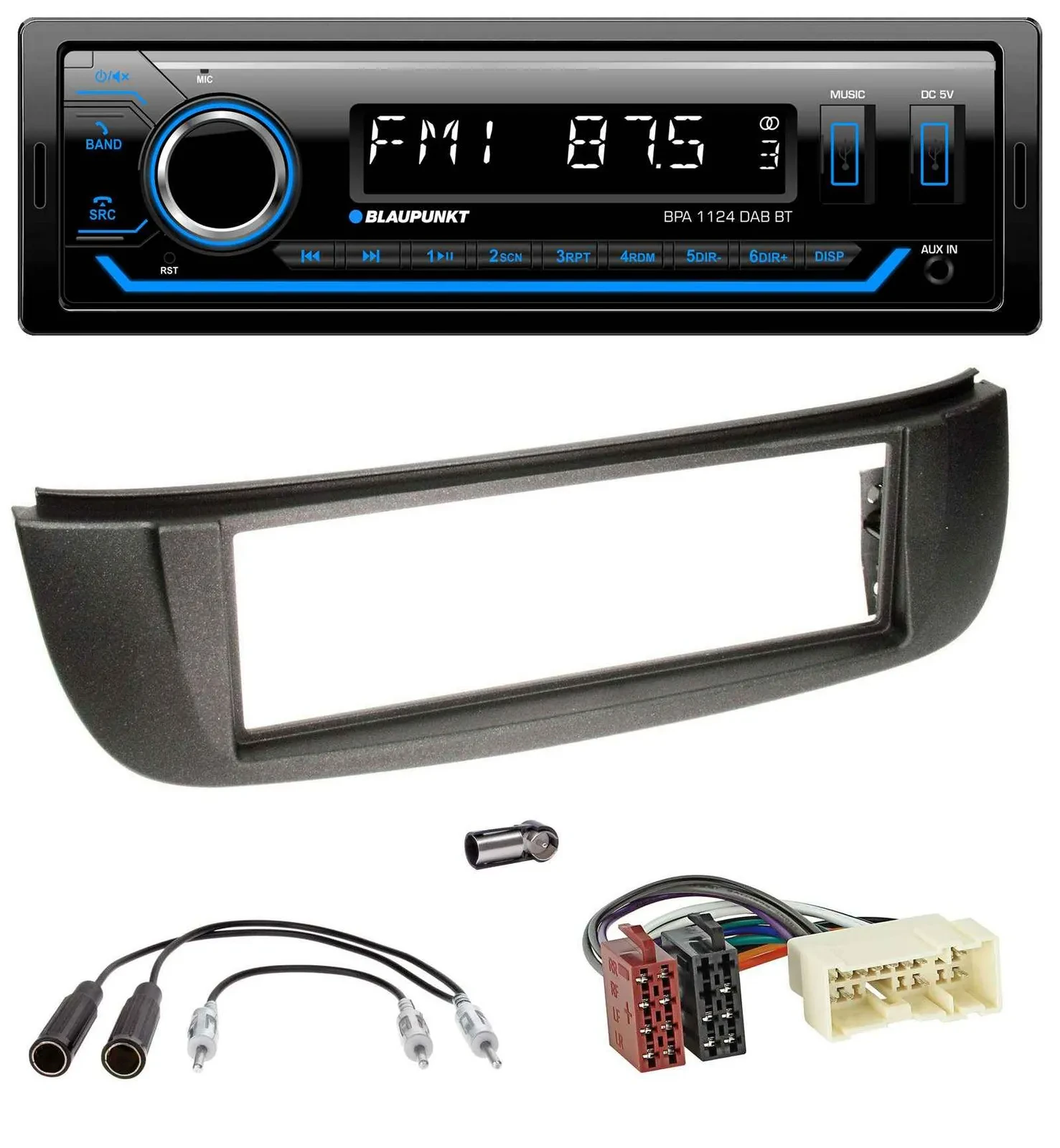 Blaupunkt Bluetooth USB DAB MP3 Autoradio für Nissan Almera Tino (2001-2004)