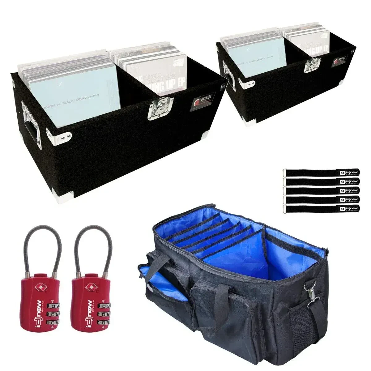 Кейс для винила Odyssey CLP200P-BAGS2PK 12" (набор, пара) с сумкой для аксессуаров